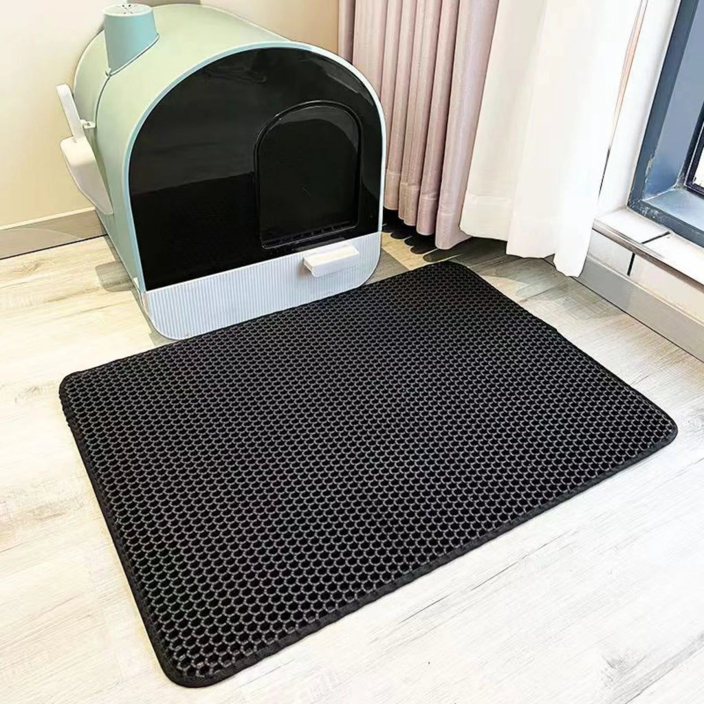 Double layer litter mat