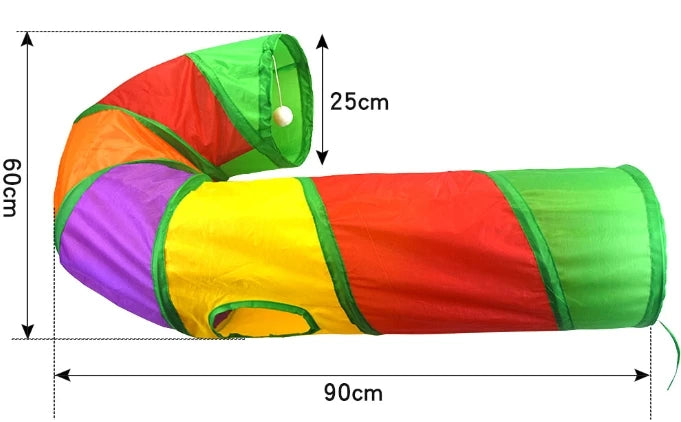 Cat Tunnel Tube Foldable Cat Toys Kitty Training Interactive Fun Toy Tunnel Bored for Puppy Kitten Pet Supplies Cat Accessories