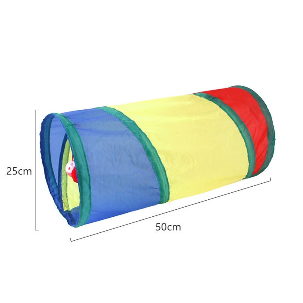 Cat Tunnel Tube Foldable Cat Toys Kitty Training Interactive Fun Toy Tunnel Bored for Puppy Kitten Pet Supplies Cat Accessories