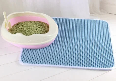 Double layer litter mat