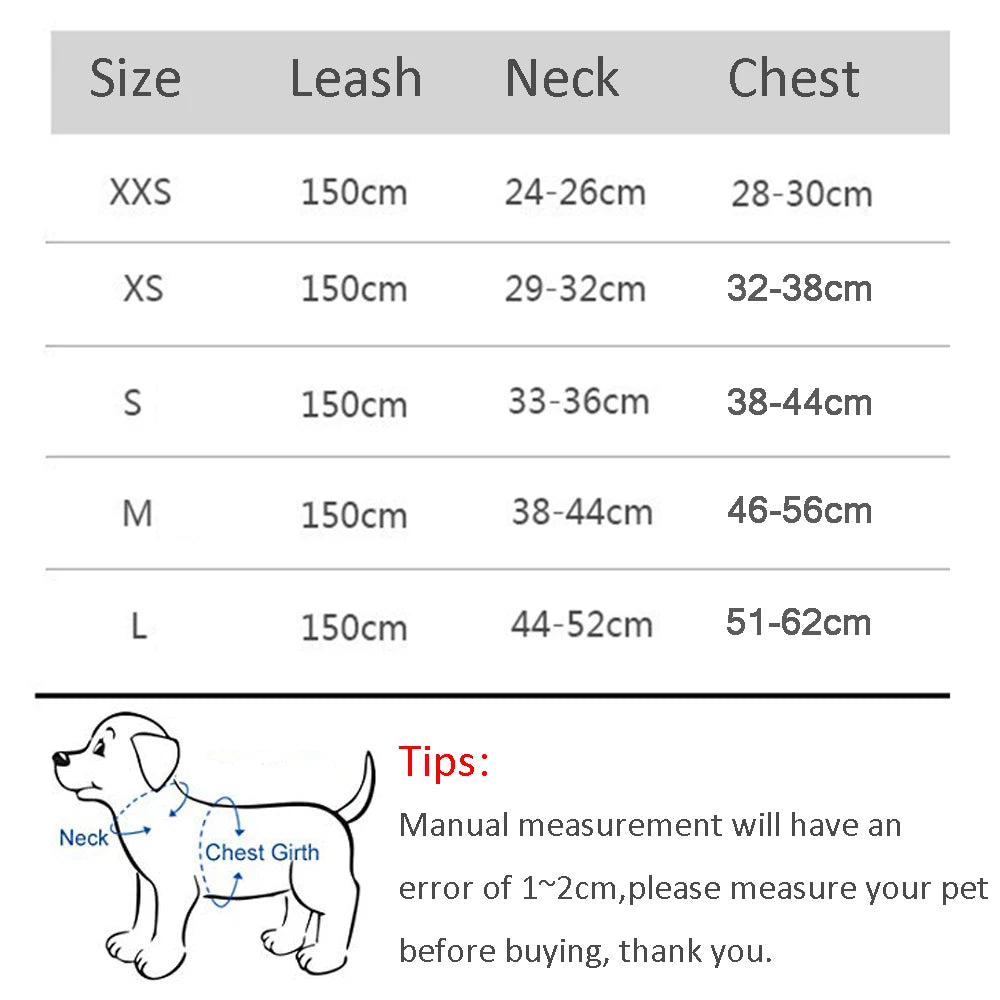 Reflective harness for small pets