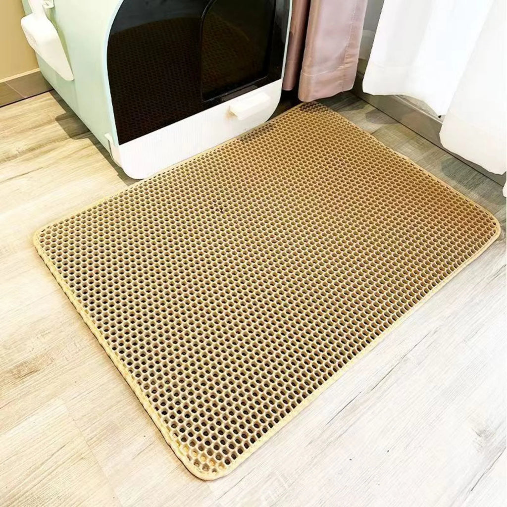 Double layer litter mat