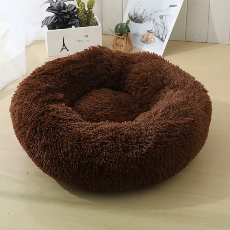 Plush donut bed
