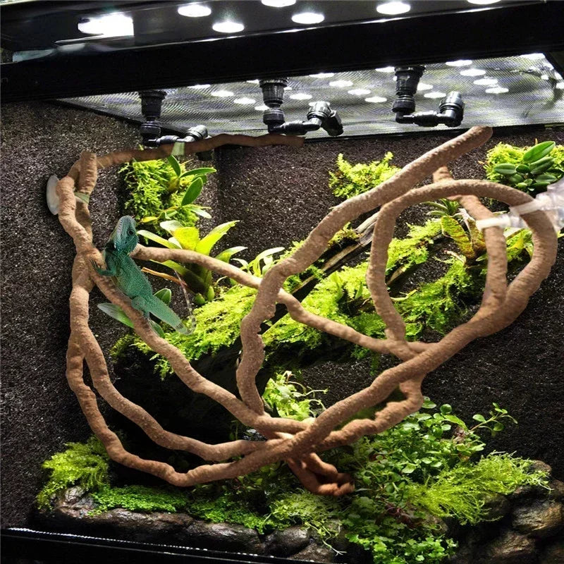 Flexible vine habitat decoration