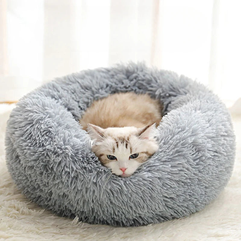 Plush donut bed