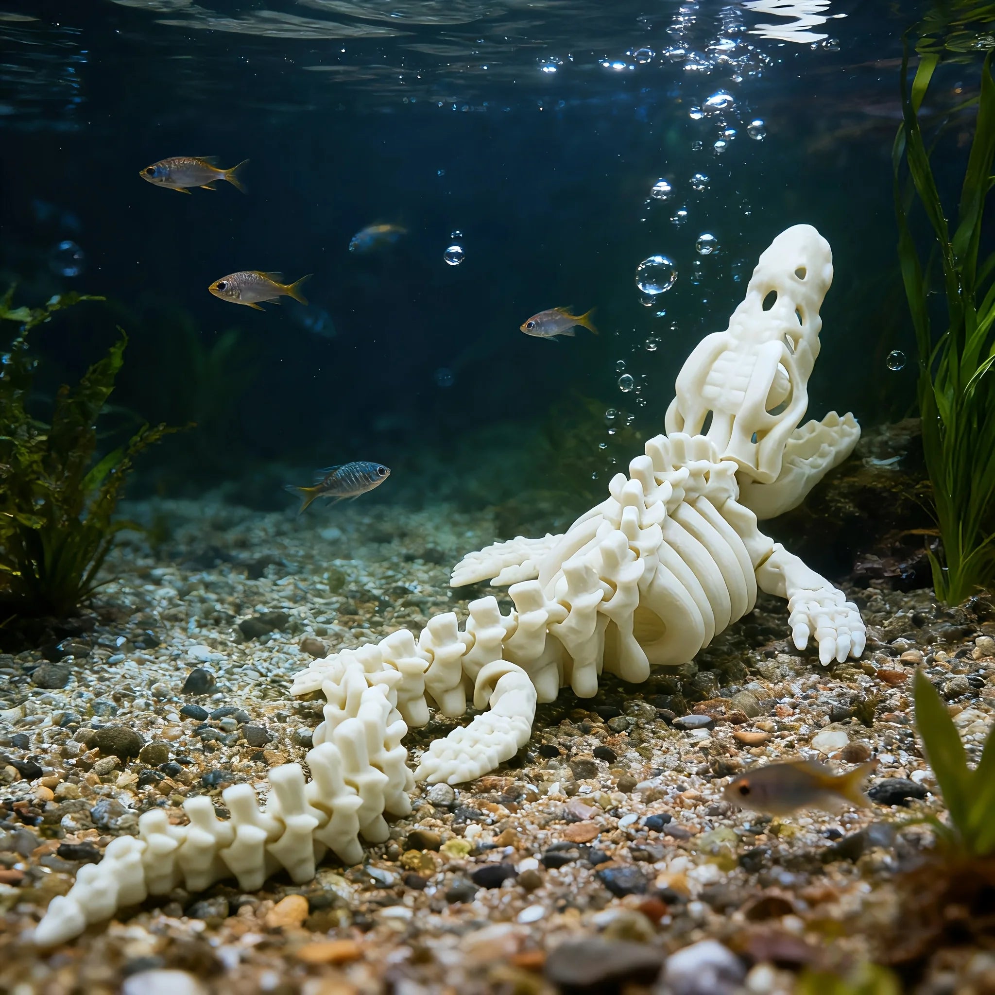 Mosasaurus tank ornament
