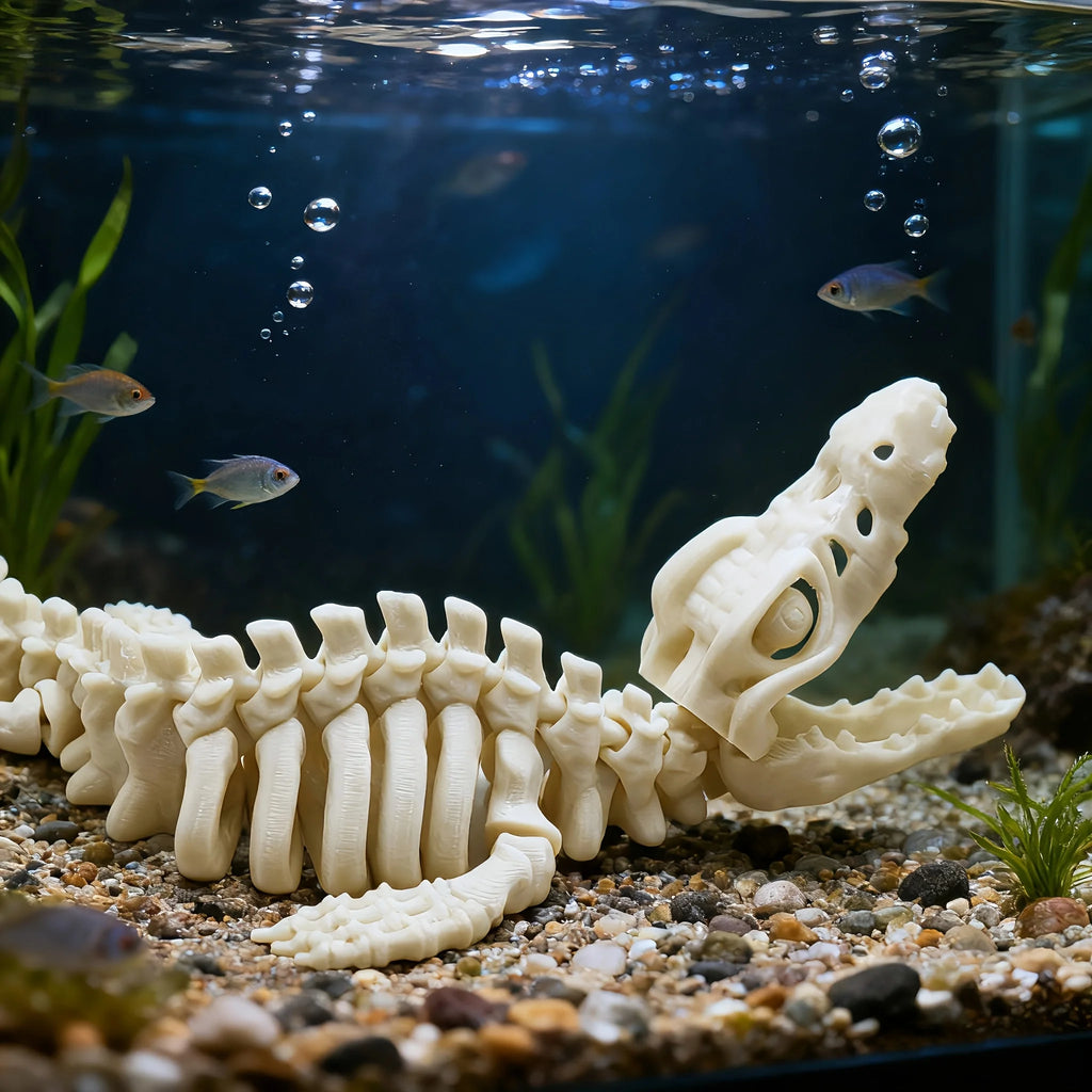 Mosasaurus tank ornament