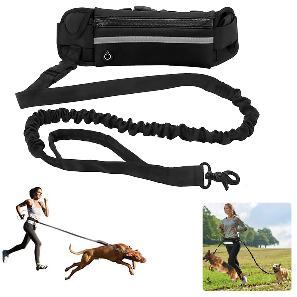 Hands free running leash