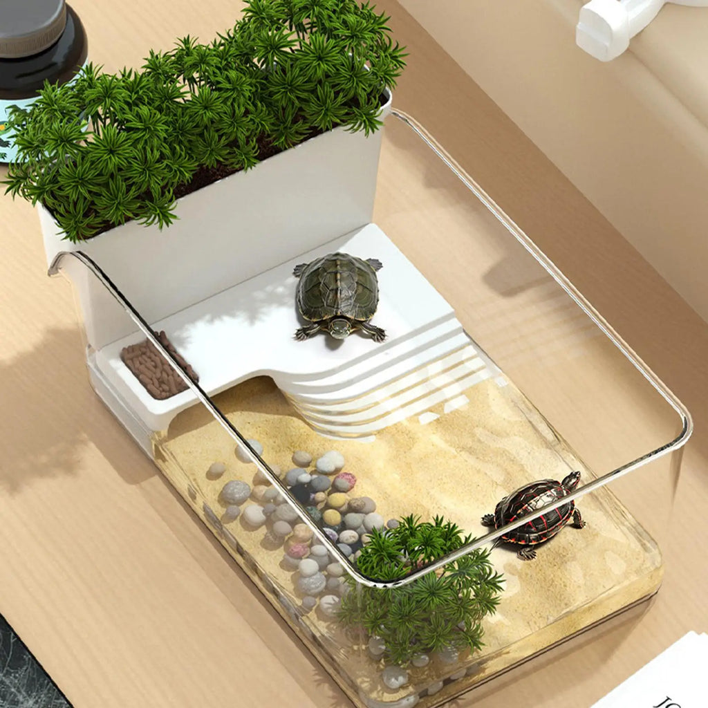 Tank with raised platform