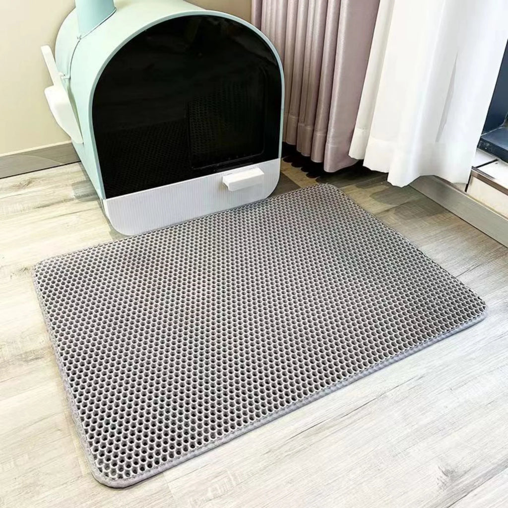 Double layer litter mat