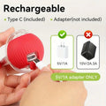 iLMH Cat Interactive Ball Toy Automatic Rolling Ball Faux Tail Rechargeable Smart Pet Electric Toy Pet Training Imitate Mouse
