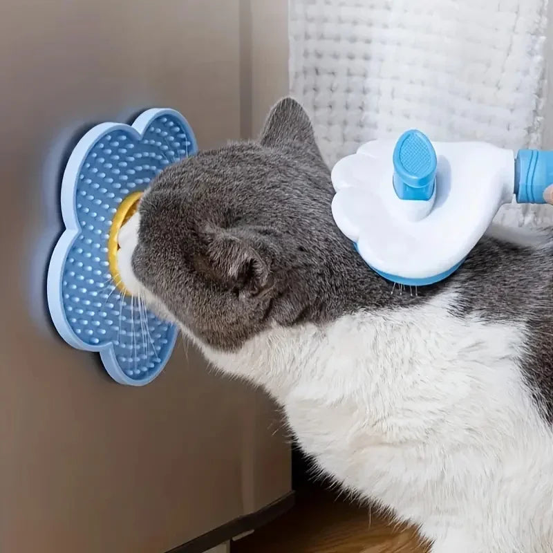 Slow feeding flower lick mat