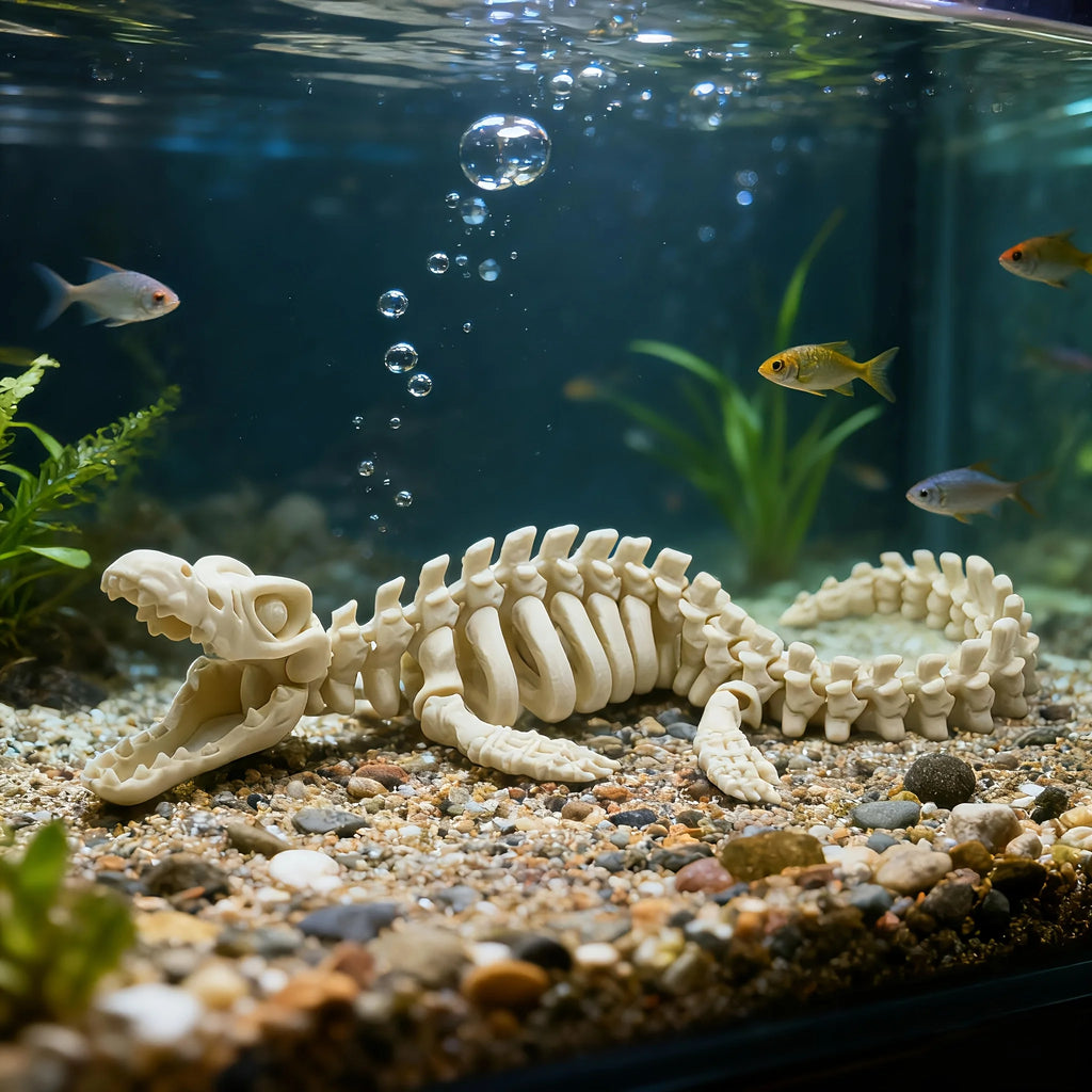 Mosasaurus tank ornament