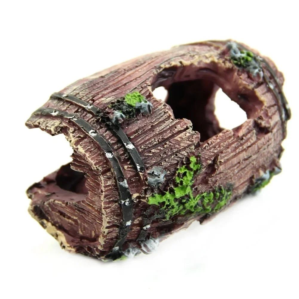 Barrel aquarium ornament